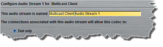 Programs panel - Multicast client 2