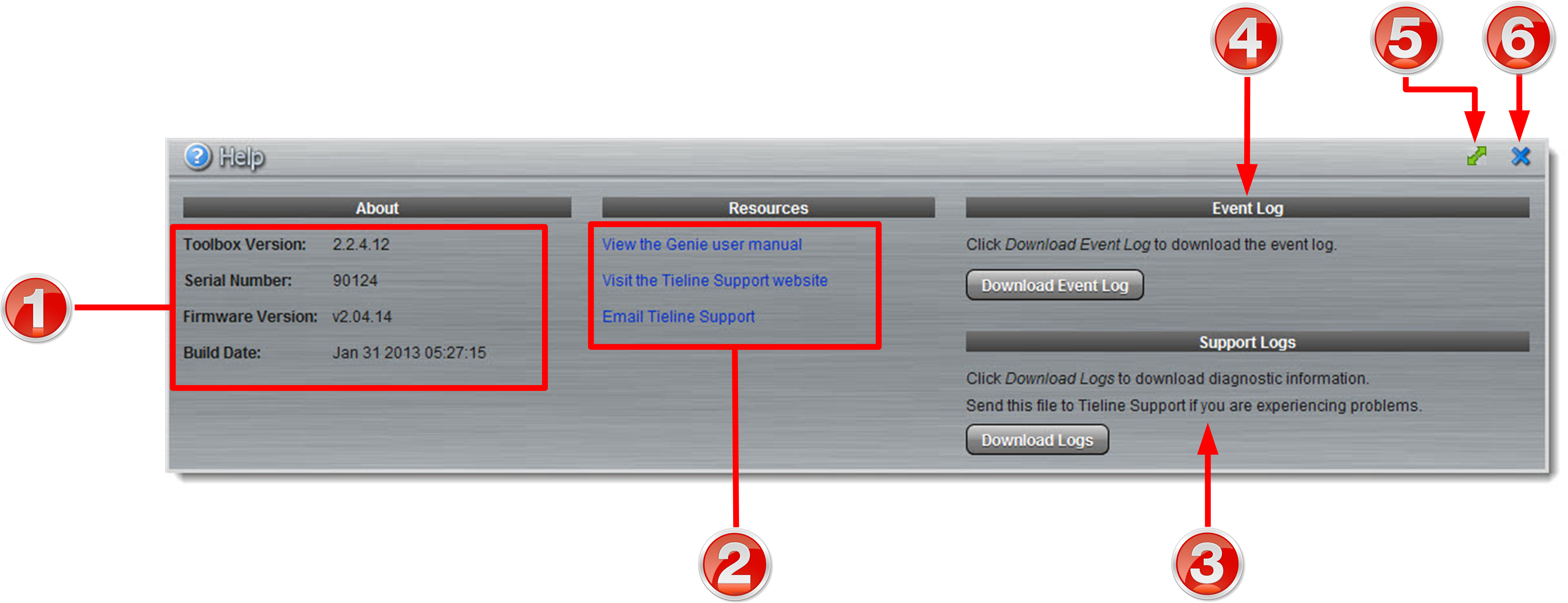 WebGUI - Genie Help Pane explained