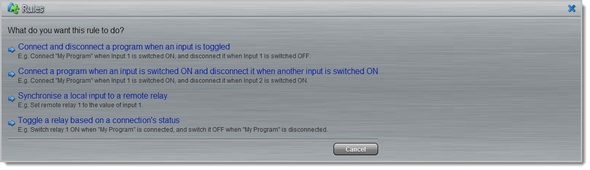 Rules-list of rules avail