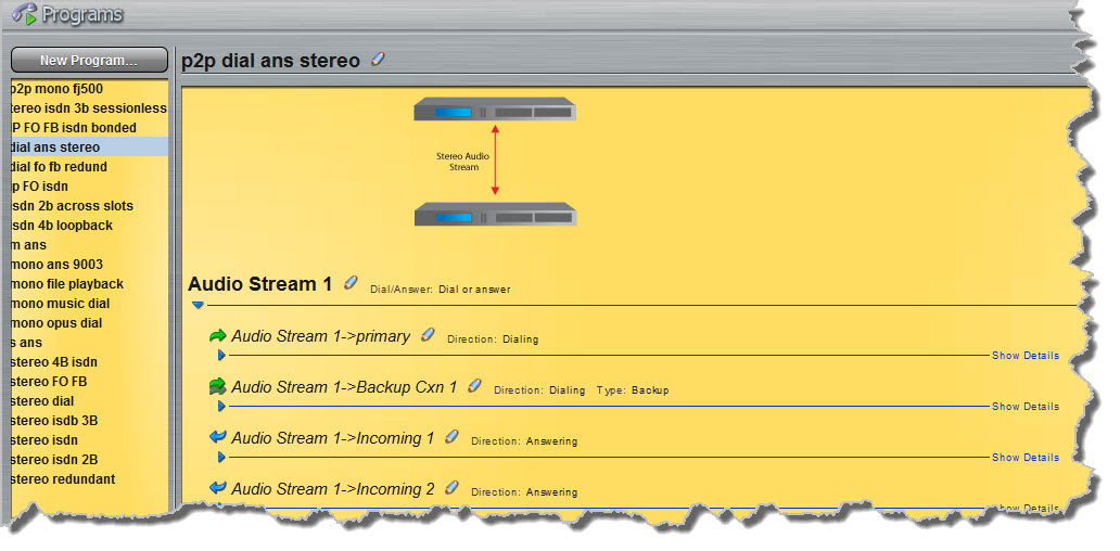 Programs-stereo with backup and file playback