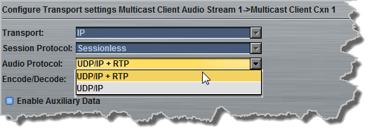 Programs panel - Multicast client 4