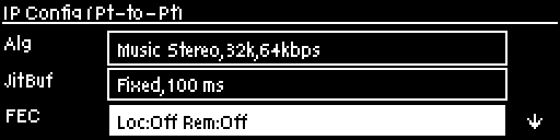 IP config - FEC hilighted