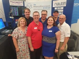 The Tieline and MaxxKonnect teams at the 2022 NAB Show: MaxxKonnect Join as Distribution Partner
